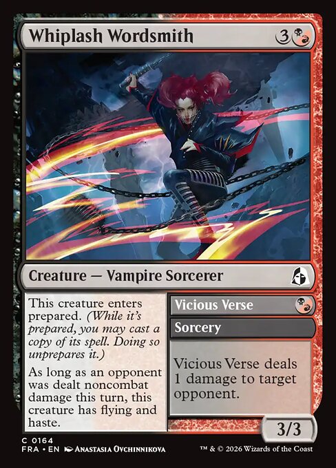164 en normal CarteMagic Whiplash Wordsmith // Vicious Verse